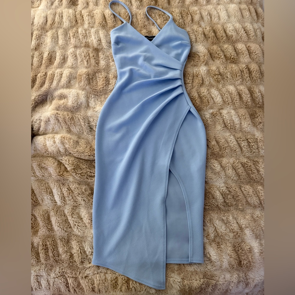 PrettyLittleThing Blue Dress